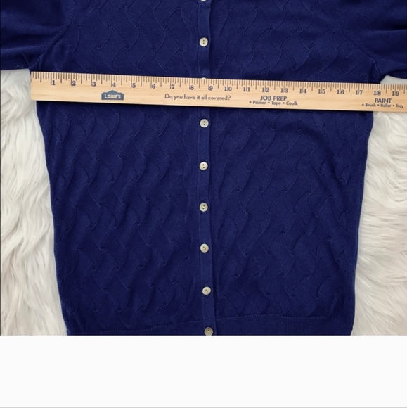 Talbots Colbalt Blue Cardigan Size Small - Picture 13 of 13